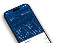 Finansavisen app on mobile phone